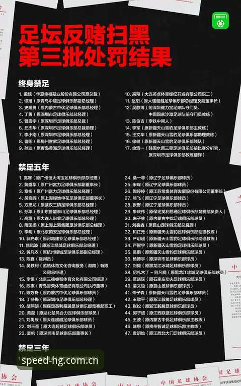 中国足协第三批禁足名单深度解析：从行业乱象看体育治理变革